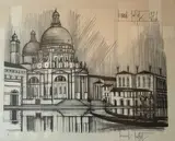 Venise by Bernard Buffet, 1971, Lithographie, sold Jun 2024