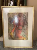 Portrait de femme à la corbeille by Pierre-Henry, 1966, Lithographie, épreuve d'artiste, sold Jun 2024