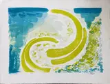 Water pattern by Arthur L. Flory, Lithographie, sold Sep 2023