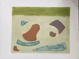 Beach stones by Arthur L. Flory, Lithographie, sold Sep 2023