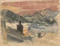 Le clocher de Seyne by Pierre-Eugène Clairin, Lithographie en couleurs, sold Jun 2023
