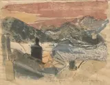 Le clocher de Seyne by Pierre-Eugène Clairin, Lithographie en couleurs, sold Jun 2023