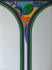 Abstraction by John Levee, Lithographie, sold Jun 2023