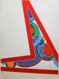 Abstraction by John Levee, Lithographie, sold Jun 2023