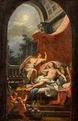 Psyché dévoilant Cupidon endormi by Fedele Fischetti, Toile, sold Mar 2025