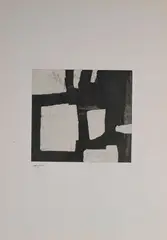 Bat Zazpi by Eduardo Chillida, 1970, Lithographie et aquatinte, sold Jun 2025