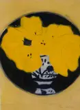 Bouquet de fleurs jaunes by Pierre Boncompain, Pastel et fusain, sold Jun 2025