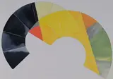 Éventails by Guy de Rougemont, 1992, Aquarelle sur traits de crayon, sold Jun 2025