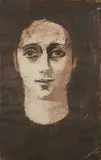 Portrait de madame Raymond Bessard by Henry de Waroquier, 1938, Gouache et lavis, sold Apr 2024