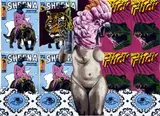 Strip Art by Vinz Feel Free, 2019, Acrylique, peinture aérosol et pochoirs sur toile, sold Oct 2019
