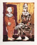 Sans titre - Clowns by Paul-Vanier Beaulieu, Lithographie, sold Feb 2025