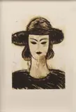 Femme au chapeau, Lillie by Manolo Valdés, Eau-forte, aquatinte en deux tons, sold Nov 2024