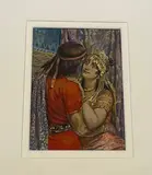 Les Amants by Georges Rochegrosse, Aquarelle gouachée, sold Nov 2024