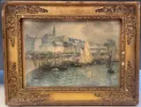 Trouville by Fernand Fortuné Truffaut, Aquarelle, sold Nov 2024