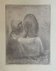 Le tambourin by Alphonse Lévy, Lithographie, sold Nov 2024