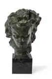 Buste de Beethoven by Victor Demanet, Bronze à patine verte, sold Dec 2019