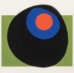 Composition by Guy Vandenbranden, 1960, Gouache sur papier, sold Dec 2019