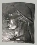Profil de mineur by Constantin Meunier, Epreuve en bronze à patine brun nuancé, sold Oct 2020