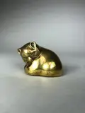 Le chat by Irénée Rochard, Epreuve en bronze à patine dorée, sold Oct 2020