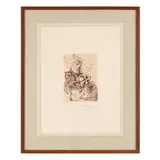 El Cid by Salvador Dalí, Etching in bistre on paper, sold Jan 2026