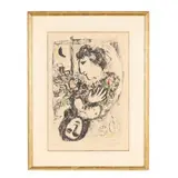 Bonheur by Marc Chagall, Lithograph in colors, sold Jan 2026