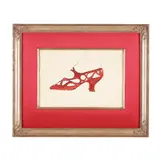 December Shoe , from À la Recherche du Shoe Perdu by Andy Warhol, Offset lithograph with hand coloring on paper, sold Jan 2026