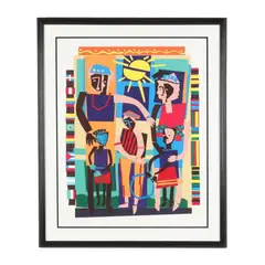 The Colorful Cloth by Lloyd McNeill, Screenprint in colors, sold Jan 2026
