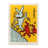 Bunny on the Run by Keith Haring, Silkscreen print in colors, sold Jan 2026