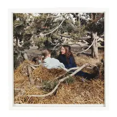 Girls in Straw Fort, Santa Fe, New Mexico by Taj Forer, C-print, sold Jan 2026
