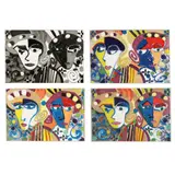 Paulette and Karla (Triptych, Plus Additional Work) by Robert Kushner, The triptych: lithograph in colors, sold Jan 2026