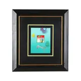 Umbrella Man by Peter Max, Acrylic over mixed media and print on paper, sold Jan 2026