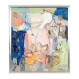 Large Abstract Painting by Charles Chapin, Oil on canvas, sold Jan 2026