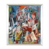 Untitled Abstract by Charles Chapin, Oil on canvas, sold Jan 2026