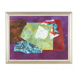 Untitled by Steven Silverleaf, Acrylic and paper on rag board, sold Jan 2026