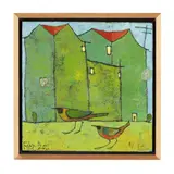 Birds at Home by Jane Filer, Acrylic on panel, sold Jan 2026
