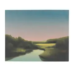 Chatham County Marsh by Jacob Cooley, Oil on canvas, sold Jan 2026