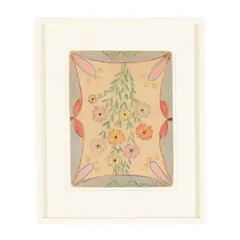 Untitled (floral turnaround) by Minnie Evans, Crayon on paper, sold Jan 2026
