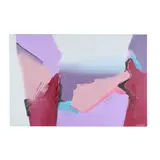 Untitled Abstract in Mauve and Teal by Bob Rankin, Acrylic on canvas, sold Jan 2026