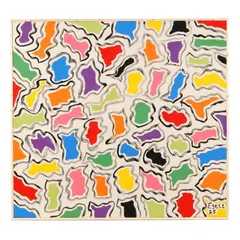 Patchwork Mosaic by Sam Ezell, Oil on canvas, sold Jan 2026