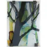 Trees 4 by Carole Benzaken, 2016, Encre de chine, feuilleté sur verre, sold Apr 2020