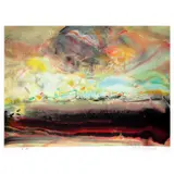 Elégance by Chu Teh-chun, 2008, Sérigraphie, sold Apr 2020