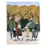 Parisian kids Fashion by Jean-Philippe Delhomme, 2019, Gouache sur papier, sold Apr 2020