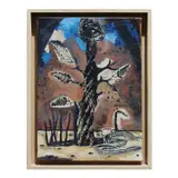 Wunder der Natur - X.19 by Damien Deroubaix, 2019, Huile et collage sur toile, sold Apr 2020