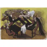 La cave d'Auerbach by Gérard Garouste, 2011, Gouache sur papier, sold Apr 2020