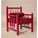Madras by Laura Gonzalez, Bois laqué brillant, tissu "Medium in Love" Pierre Frey, sold Apr 2020