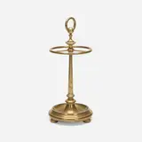 Umbrella stand by Luigi Caccia Dominioni, c. 1949, brass, sold Mar 2023