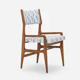 Chair, model 676 by Gio Ponti, c. 1955, Italian walnut, upholstery, sold Mar 2023