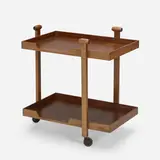 Bar cart, model CR20 by Franco Albini and Franca Helg, 1958, walnut, sold Mar 2023