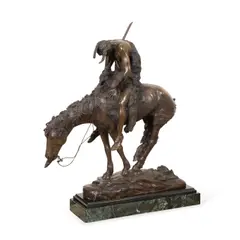 End of the Trail by James Earle Fraser, bronze sculpture, sold Jul 2025