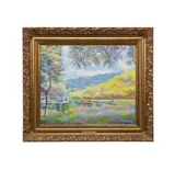 L'orne aux 'Osneaux by Hughes Claude Pissarro, oil on canvas, sold Jul 2025